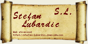 Stefan Lubardić vizit kartica